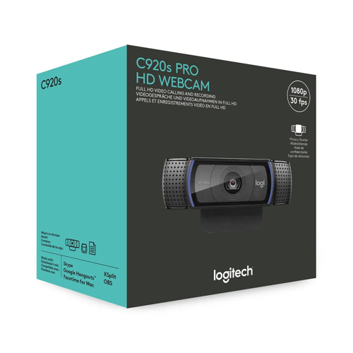 Logitech C920s PRO Full HD Webcam 960-001252 Logitech C920s PRO Full HD Webcam 960-001252